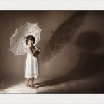 Glasgow photographers girl with umbrella