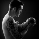 Baby photography glasgow father and baby