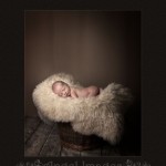 Glasgow baby photography baby on fur rug