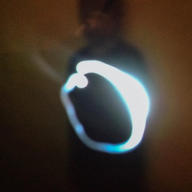 lightpainting number zero