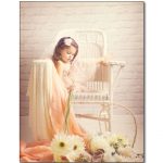 girl on antique white wicker lloyd loom chair with sunflowers sarah moon style