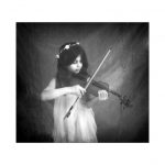 children's photographer glasgow girl with violin