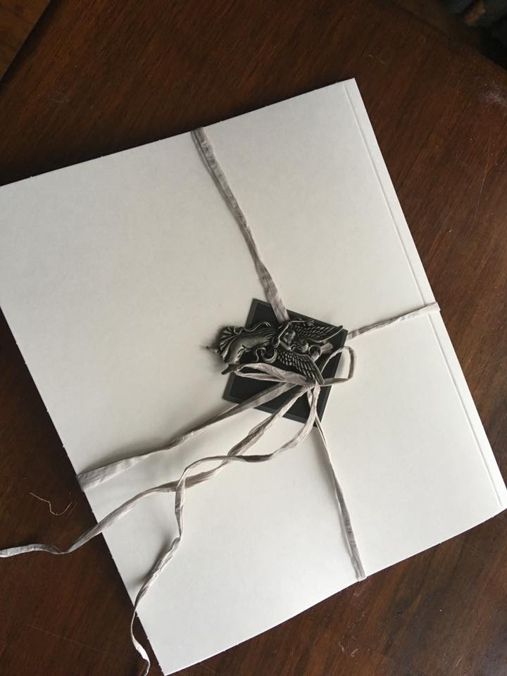 white envelope for holding prints